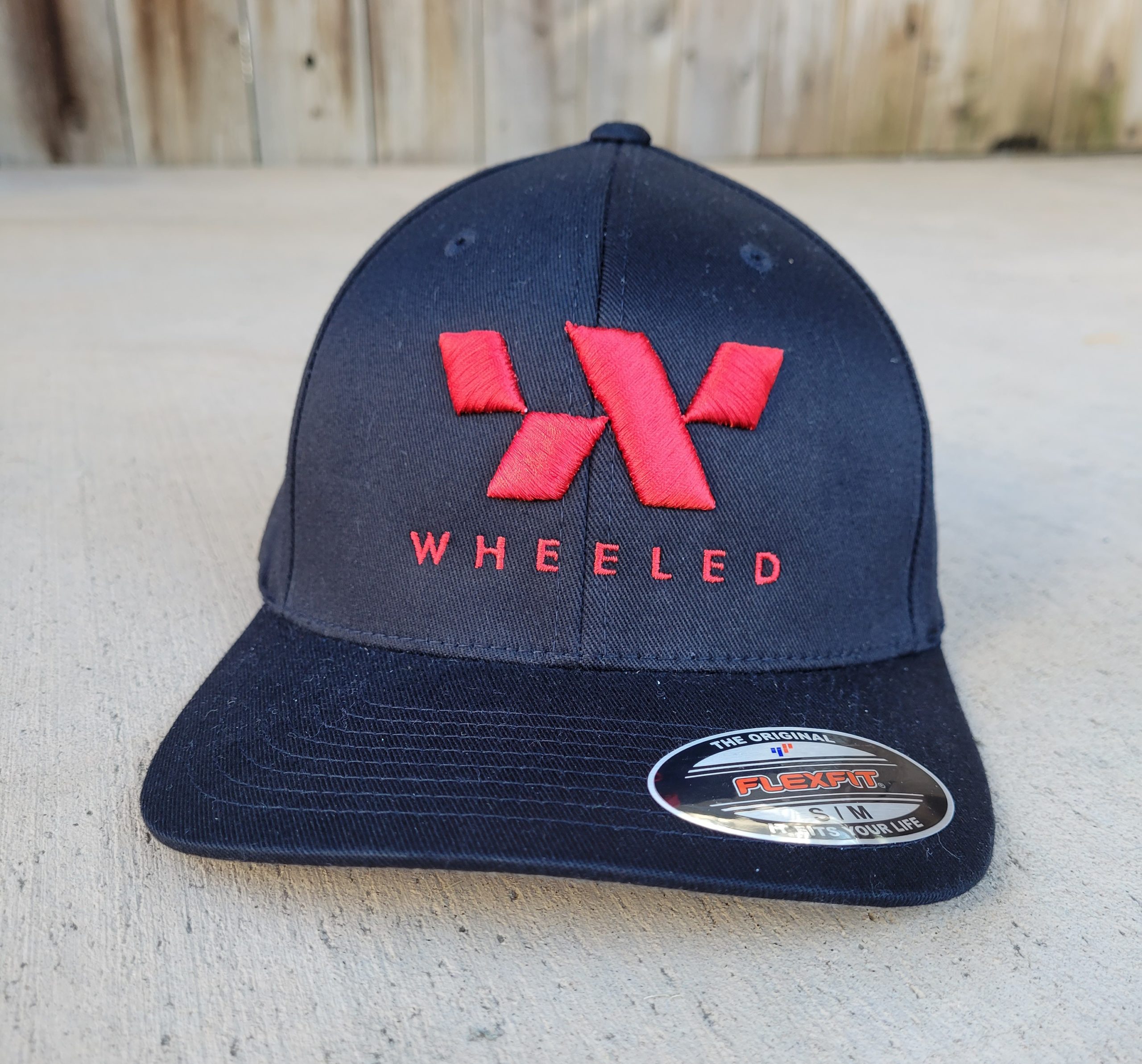 Curved Bill Red Wheeled Hat