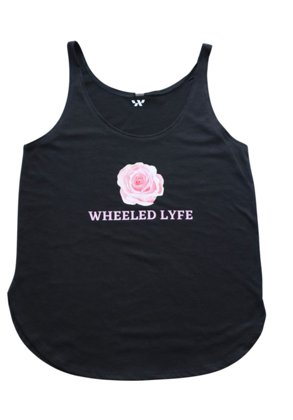 rose wheeled lyfe tank top