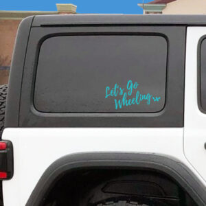 Let's Go Wheeling jeep decal
