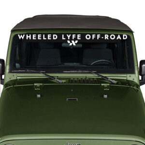 Wheeled Lyfe Off Road Windshield Banner