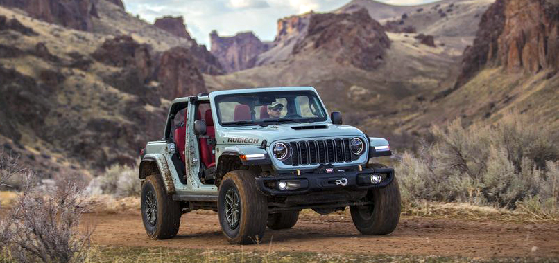 2024 Jeep Wrangler with new redesigned front Grille