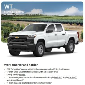 2025 Chevy Colorado WT