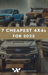 7 Cheapest 4x4s For 2025